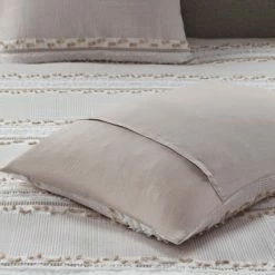 New 🔔 Ink+Ivy Lennon Organic Cotton Jacquard Duvet Cover Set Taupe ✨ -Bedding Sets & Collections Sales Shop unnamed file 9630