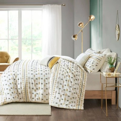 Cheapest ✔️ Urban Habitat Ari 5pc Cotton Jacquard Duvet Cover Set Aqua ❤️ 2 Cheapest ✔️ Urban Habitat Ari 5pc Cotton Jacquard Duvet Cover Set Aqua ❤️ - Image 2