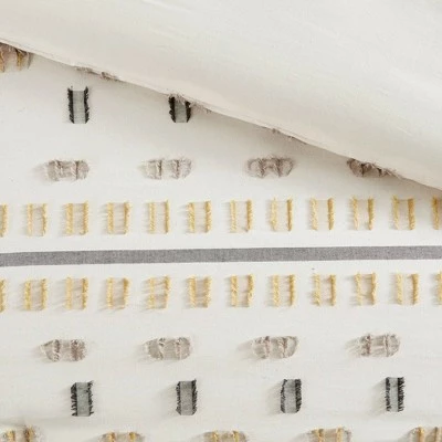 Cheapest ✔️ Urban Habitat Ari 5pc Cotton Jacquard Duvet Cover Set Aqua ❤️ 6 Cheapest ✔️ Urban Habitat Ari 5pc Cotton Jacquard Duvet Cover Set Aqua ❤️ - Image 6