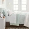 Buy ❤️ Stripe Decorative Reversible Comforter Set - Room Essentials™ Light Green 💯