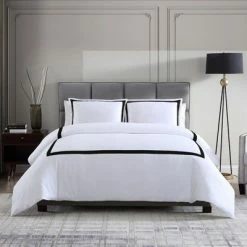 Budget ⌛ Italian Hotel Collection Italian Home Collection 100% Cotton, 300 Thread Count 3 Piece Duvet Set. 🤩
