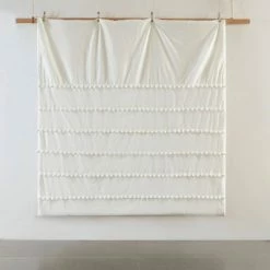 Best Sale ❤️ Madison Park Elly Pom Pom Cotton Duvet Cover Set Ivory ❤️ -Bedding Sets & Collections Sales Shop unnamed file 9747