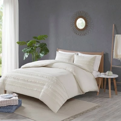 Deals π Madison Park Roselle Cotton Seersucker Duvet Cover Set Gray π 1 Deals π Madison Park Roselle Cotton Seersucker Duvet Cover Set Gray π