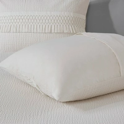 Deals π Madison Park Roselle Cotton Seersucker Duvet Cover Set Gray π 5 Deals π Madison Park Roselle Cotton Seersucker Duvet Cover Set Gray π - Image 5