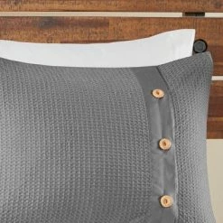 Flash Sale 👏 Madison Park 3pc Lucina Cotton Waffle Weave Duvet Cover Set Gray ⌛ -Bedding Sets & Collections Sales Shop unnamed file 9790