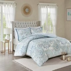 Brand new 😍 Madison Park 3pc Lina Cotton Printed Reversible Duvet Cover Set Blue ❤️ -Bedding Sets & Collections Sales Shop unnamed file 9800