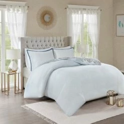 Brand new 😍 Madison Park 3pc Lina Cotton Printed Reversible Duvet Cover Set Blue ❤️ -Bedding Sets & Collections Sales Shop unnamed file 9801