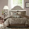Outlet ✔️ Madison Park 6pc Charlotte Duvet Cover Set Blue/brown 🎉