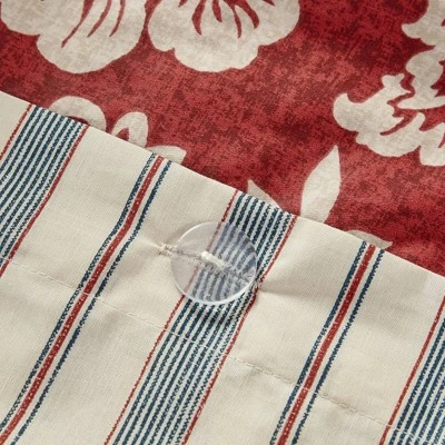 New π Madison Park 9pc Rose Cotton Twill Duvet Cover Set Red π 13 New π Madison Park 9pc Rose Cotton Twill Duvet Cover Set Red π - Image 13