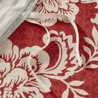 New π Madison Park 9pc Rose Cotton Twill Duvet Cover Set Red π 14 New π Madison Park 9pc Rose Cotton Twill Duvet Cover Set Red π - Image 14