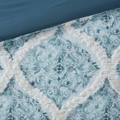 New 🔥 Madison Park 3pc Isadora Cotton Duvet Cover Set Teal ❤️ -Bedding Sets & Collections Sales Shop unnamed file 9866