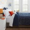Cheap 🛒 Grid Printed Microfiber Comforter & Sheets Set - Room Essentials™ Navy 🎁