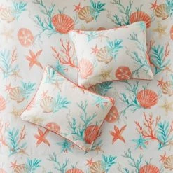Best Sale 🛒 Madison Park Ocean View Duvet Cover Set Coral - 6pc 🔔 -Bedding Sets & Collections Sales Shop unnamed file 9884