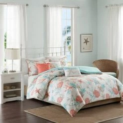 Best Sale 🛒 Madison Park Ocean View Duvet Cover Set Coral - 6pc 🔔 -Bedding Sets & Collections Sales Shop unnamed file 9892