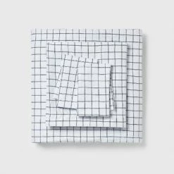 Cheap 🛒 Grid Printed Microfiber Comforter & Sheets Set - Room Essentials™ Navy 🎁 -Bedding Sets & Collections Sales Shop unnamed file 994