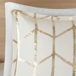 Discount 🔔 Intelligent Design Arielle Metallic Printed Duvet Cover Set Ivory/gold 👏 -Bedding Sets & Collections Sales Shop unnamed file 9968