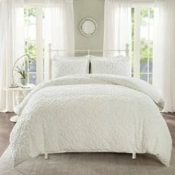 New 🔔 Madison Park Amber Tufted Cotton Chenille Duvet Cover Set White ✨ -Bedding Sets & Collections Sales Shop unnamed file 9984
