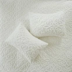 New 🔔 Madison Park Amber Tufted Cotton Chenille Duvet Cover Set White ✨ -Bedding Sets & Collections Sales Shop unnamed file 9985