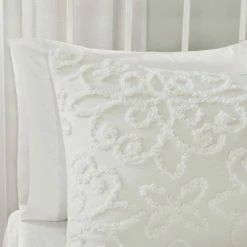 New 🔔 Madison Park Amber Tufted Cotton Chenille Duvet Cover Set White ✨ -Bedding Sets & Collections Sales Shop unnamed file 9986