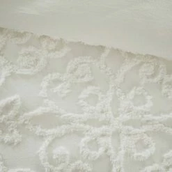 New 🔔 Madison Park Amber Tufted Cotton Chenille Duvet Cover Set White ✨ -Bedding Sets & Collections Sales Shop unnamed file 9988